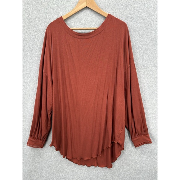 Free People Shimmy Shake Knit Tunic Top Cowboy  Boho Festival Fall Size Large - Picture 1 of 8